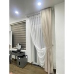Rèm chống nắng trơn hoa văn chìm 
